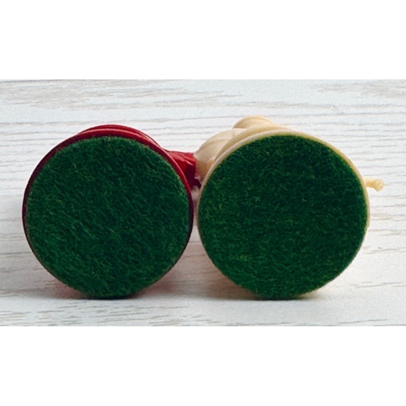 Kingsway Vintage Red & Ivory Chess Pieces Set Complete Royal King Queen Knight - Picture 7 of 16